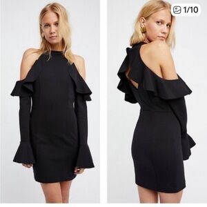 Free People Sweet Talk mini dress Black size Small